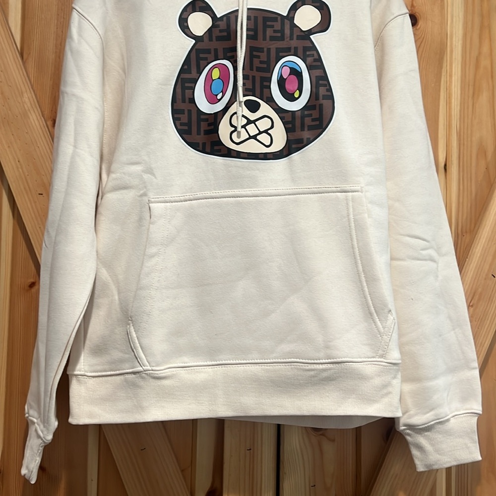 Fendi Novelty Teddy Bear Hoodie, Size Small - Picture 4 of 8